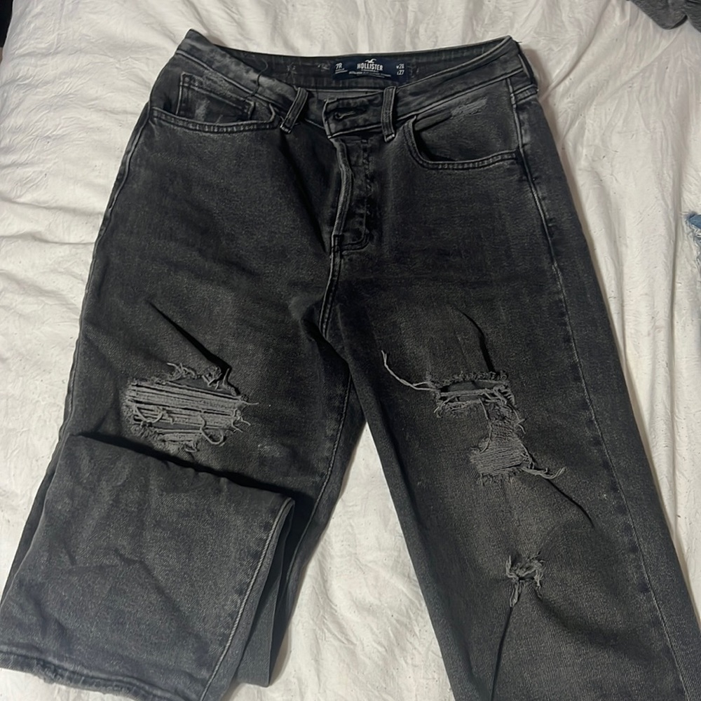 Ultra high rise vintage straight jeans